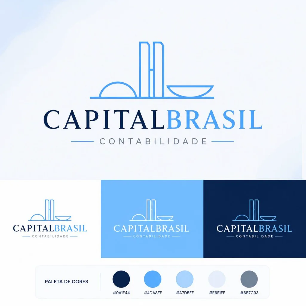 Identidade visual da Capital Brasil Contabilidade