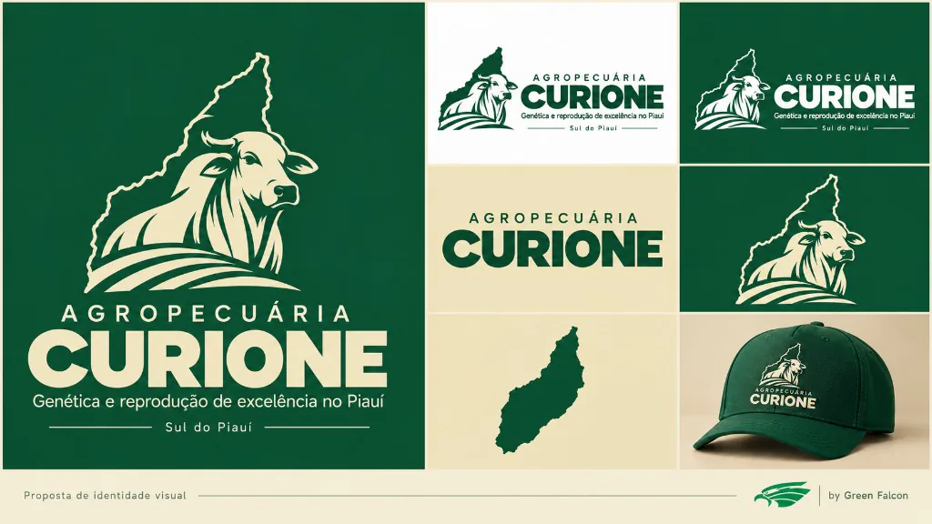 Sistema de identidade visual da Agropecuária Curioni